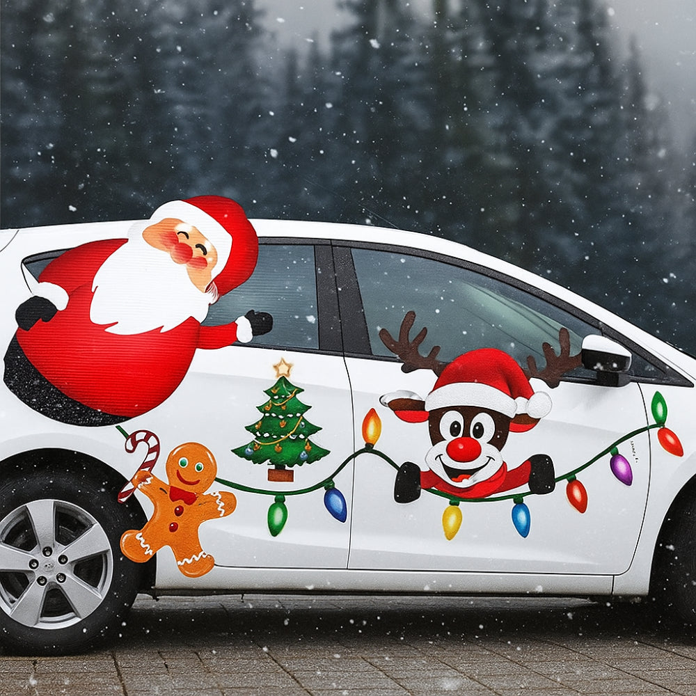Magnetic Christmas Car Lights – Reflective Outdoor Decoration Set