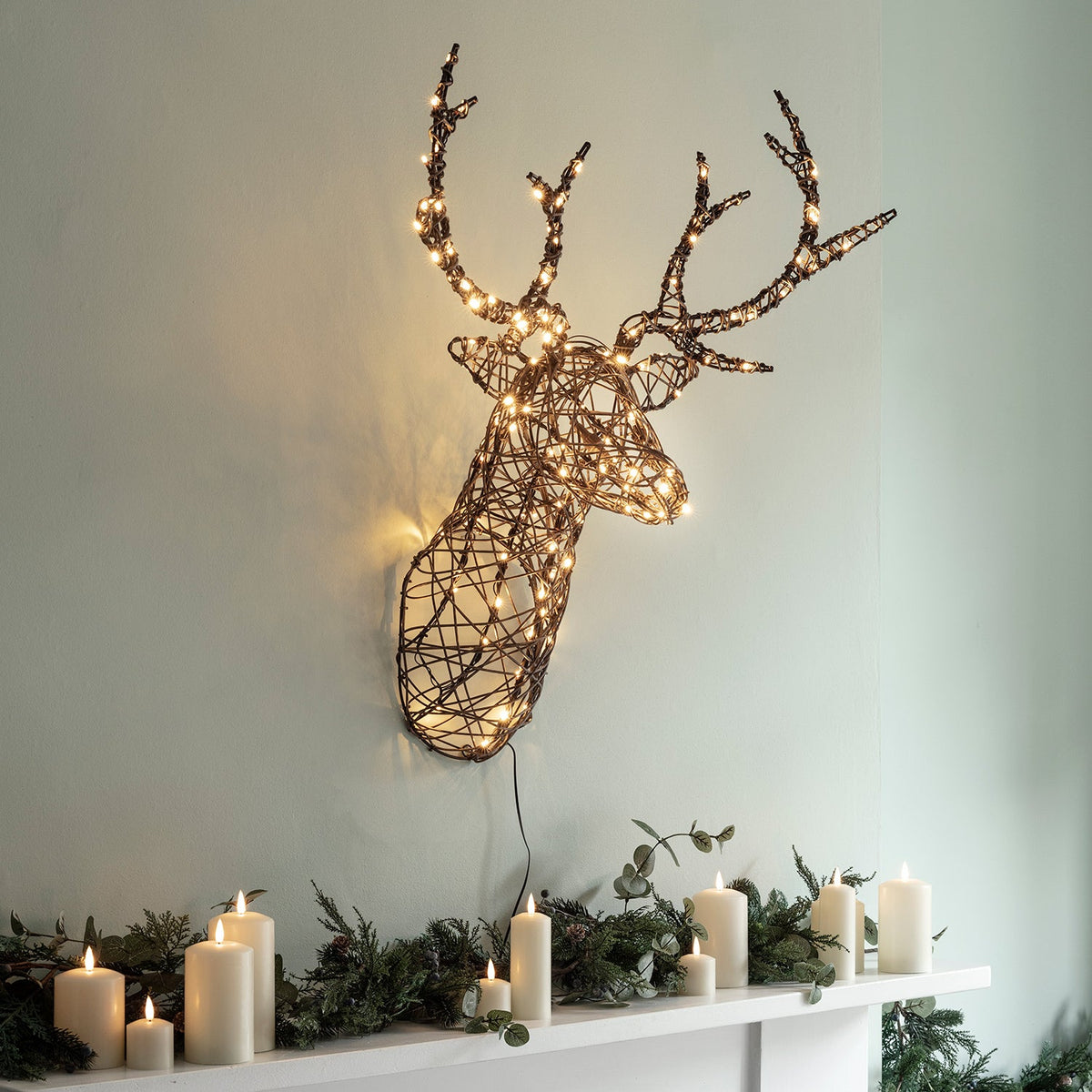 LED Christmas Decoration Rattan Deer Antlers – 84 cm