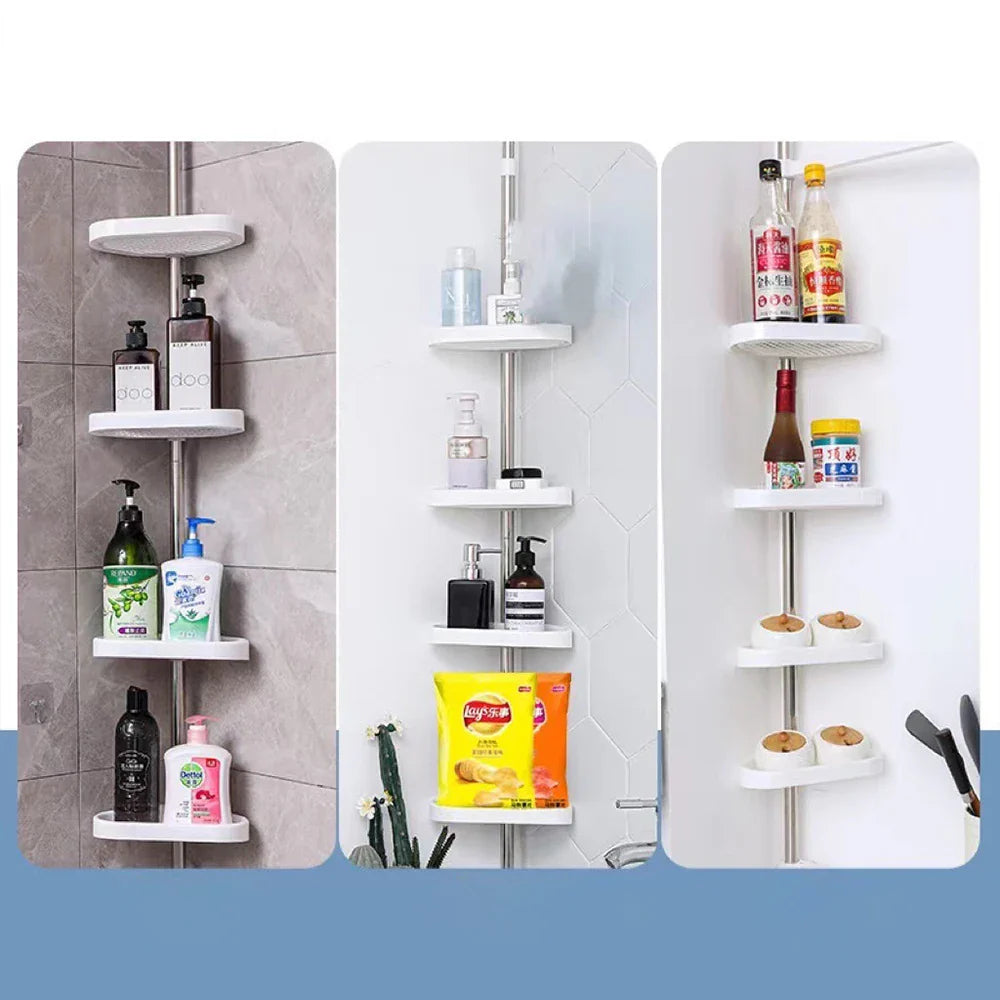 AdjustableRack Pull-out Bathroom Shelf