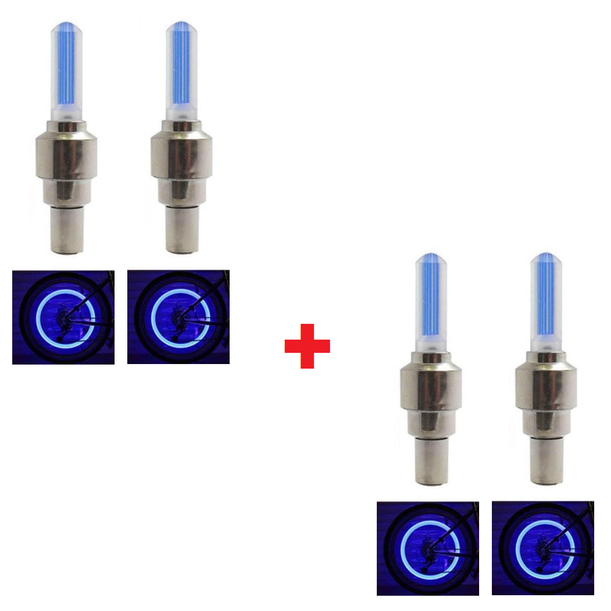 Ledsen ValveLights blau leuchtend