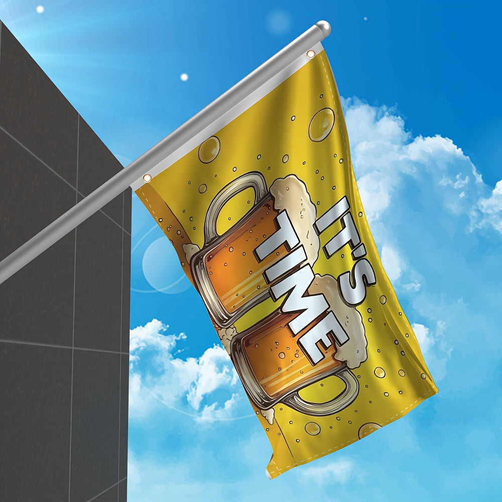 Large Oktoberfest Decorative Flag, Beer Mug Design Weatherproof