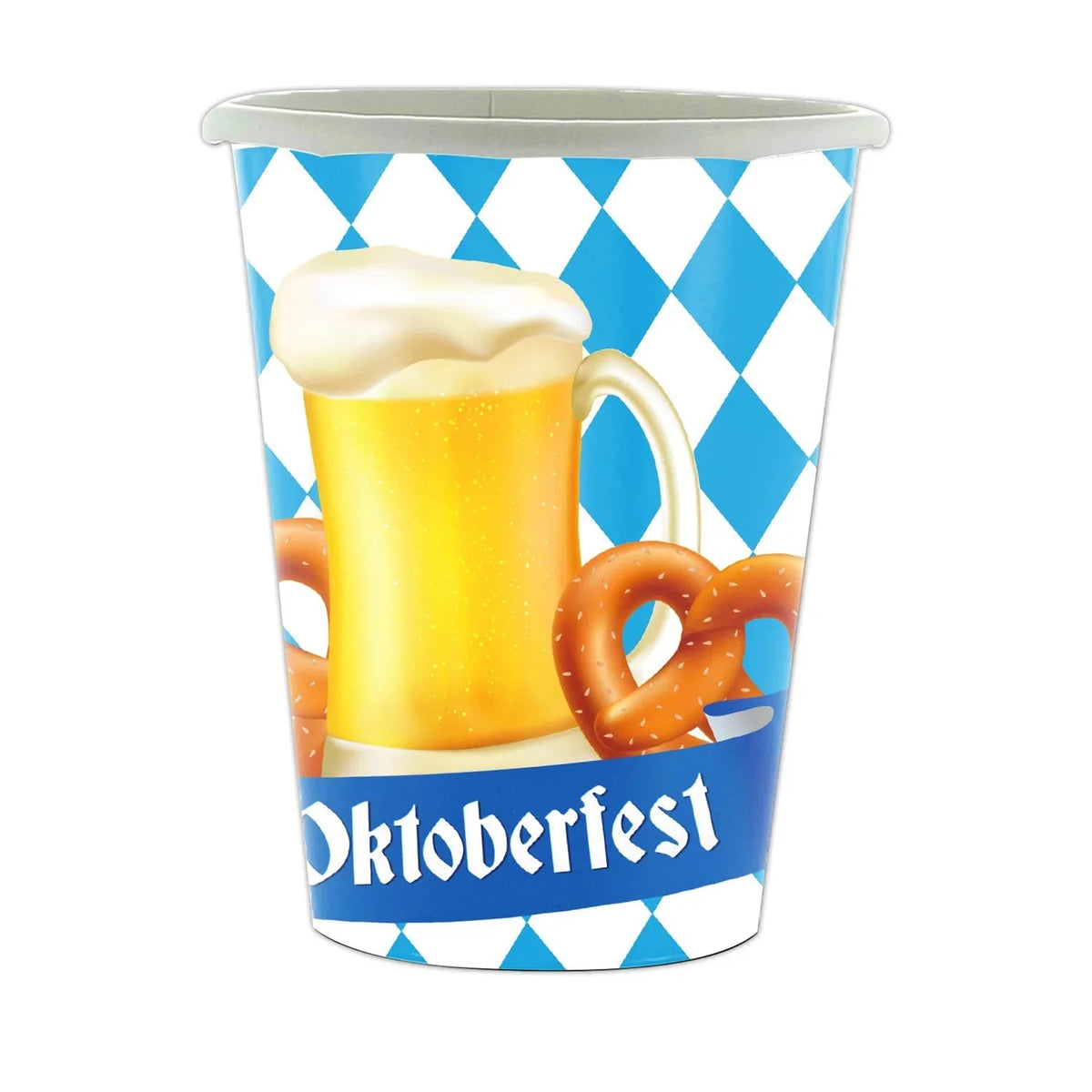 Oktoberfest Party Tableware Set for 12 People, Disposable, with Tablecloth