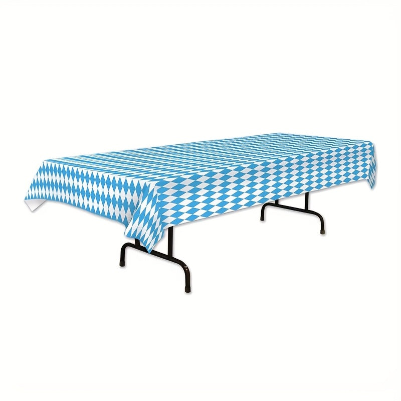 Oktoberfest Tablecloth Set Diamond Pattern, 137x274cm, 5 pieces