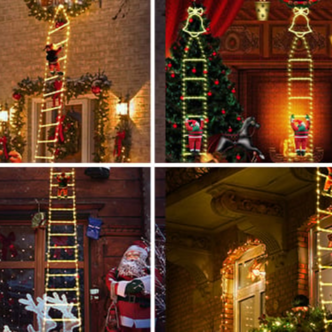 ChristmasLadder – Santa Claus LED Ladder for outdoor use