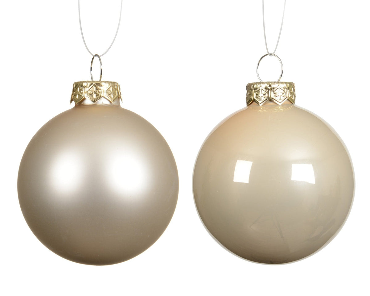 Pearl Christmas Baubles Value Set – 3 Sizes