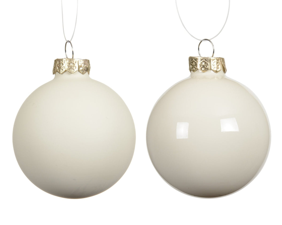Wool White Christmas Baubles Value Pack – 3 Sizes