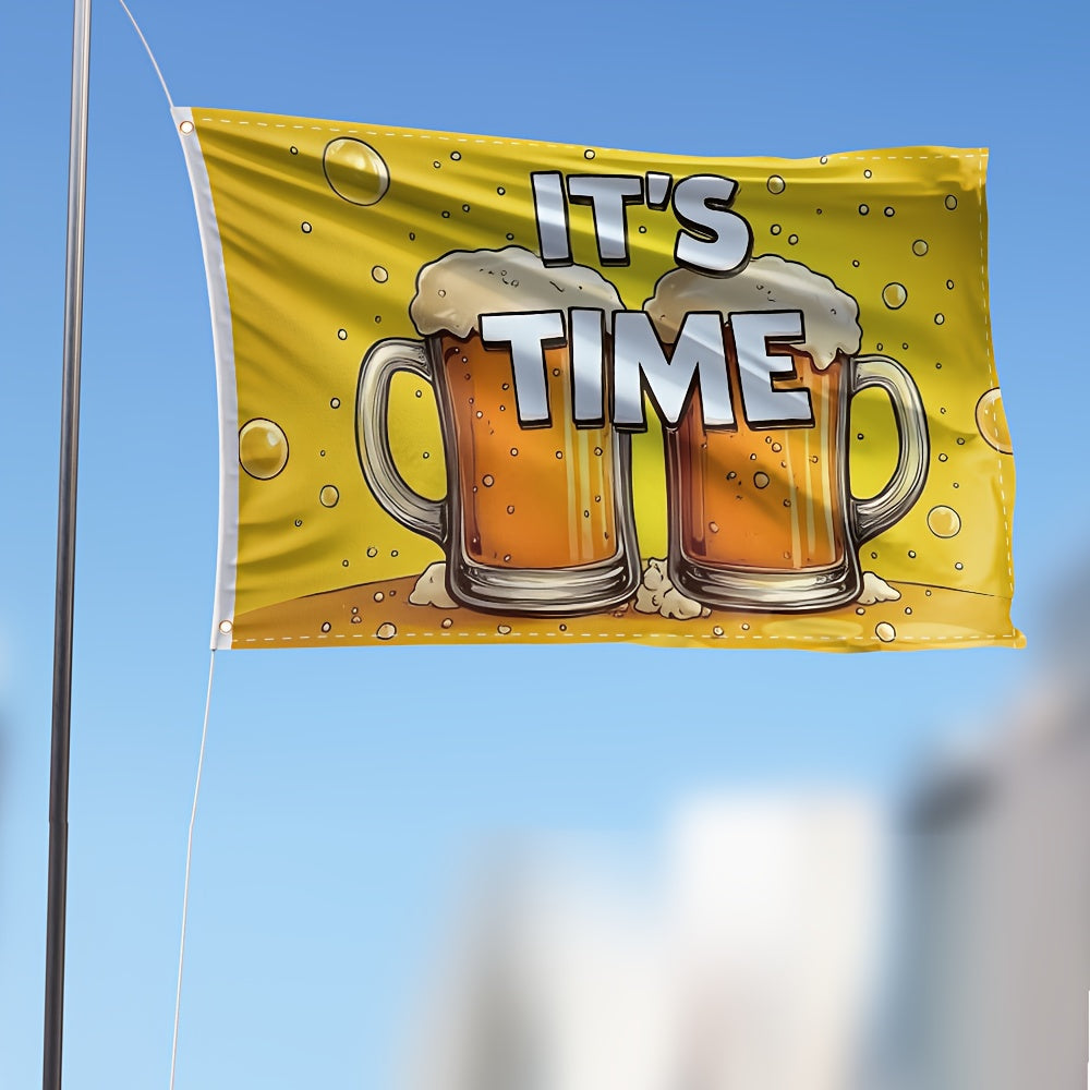 Large Oktoberfest Decorative Flag, Beer Mug Design Weatherproof