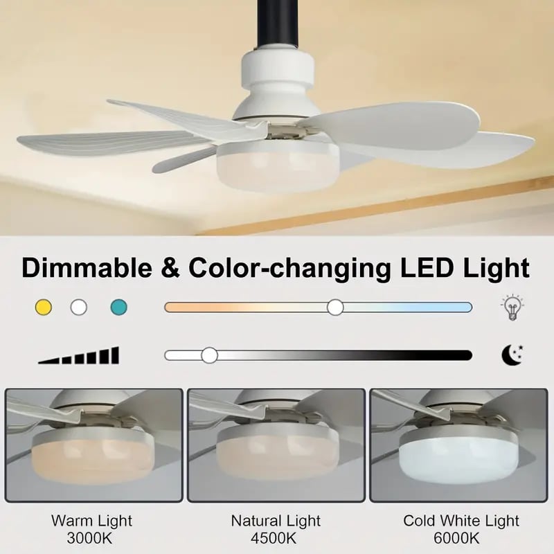 IlluminatedFan – 2-in-1 cooling fan with LED light, socket mount