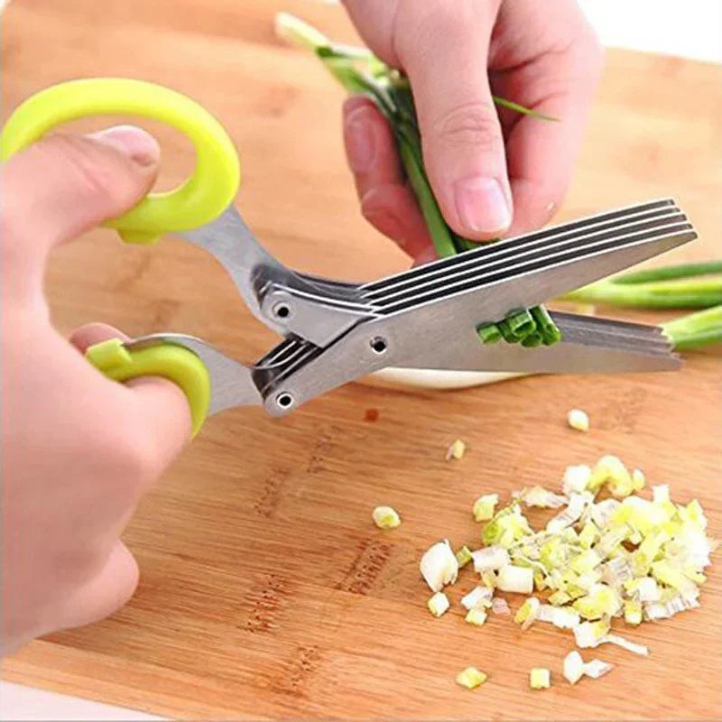 KitchenScissors 5-Blade Kitchen Shears for Herbs and Salad