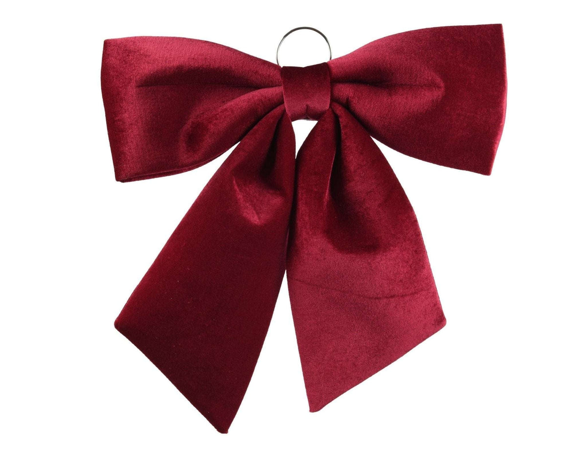 Decorative bow Bordeaux large – Christmas decoration 72x66 cm