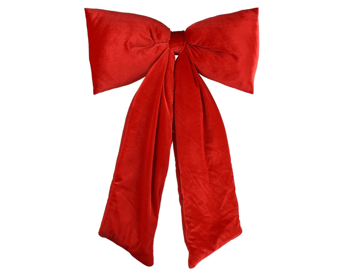 Decorative bow "Festive Welcome" large red – 115x80 cm