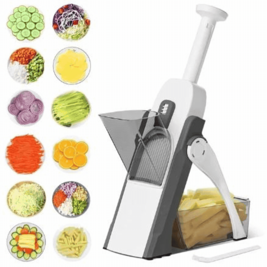 VeggieSlicer Multifunctional Vegetable Slicer, Stainless Steel Blades