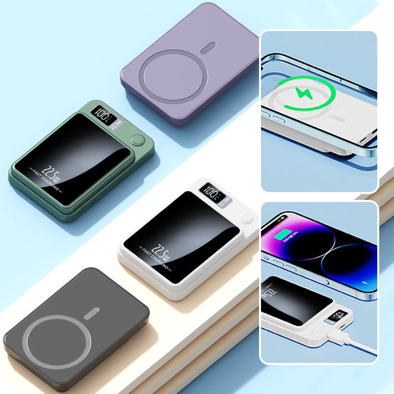 LuxCharge Elite Power Bank mit Smartphone