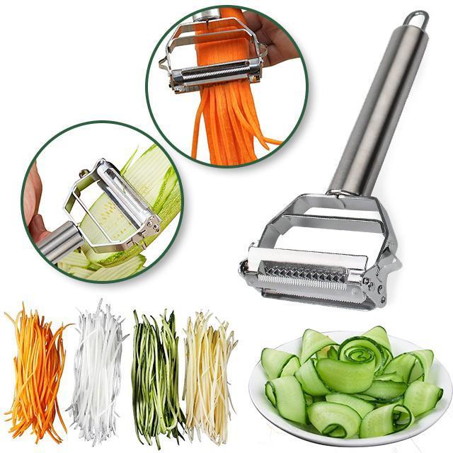 MultiPeeler Stainless Steel Peeler with Julienne Blade