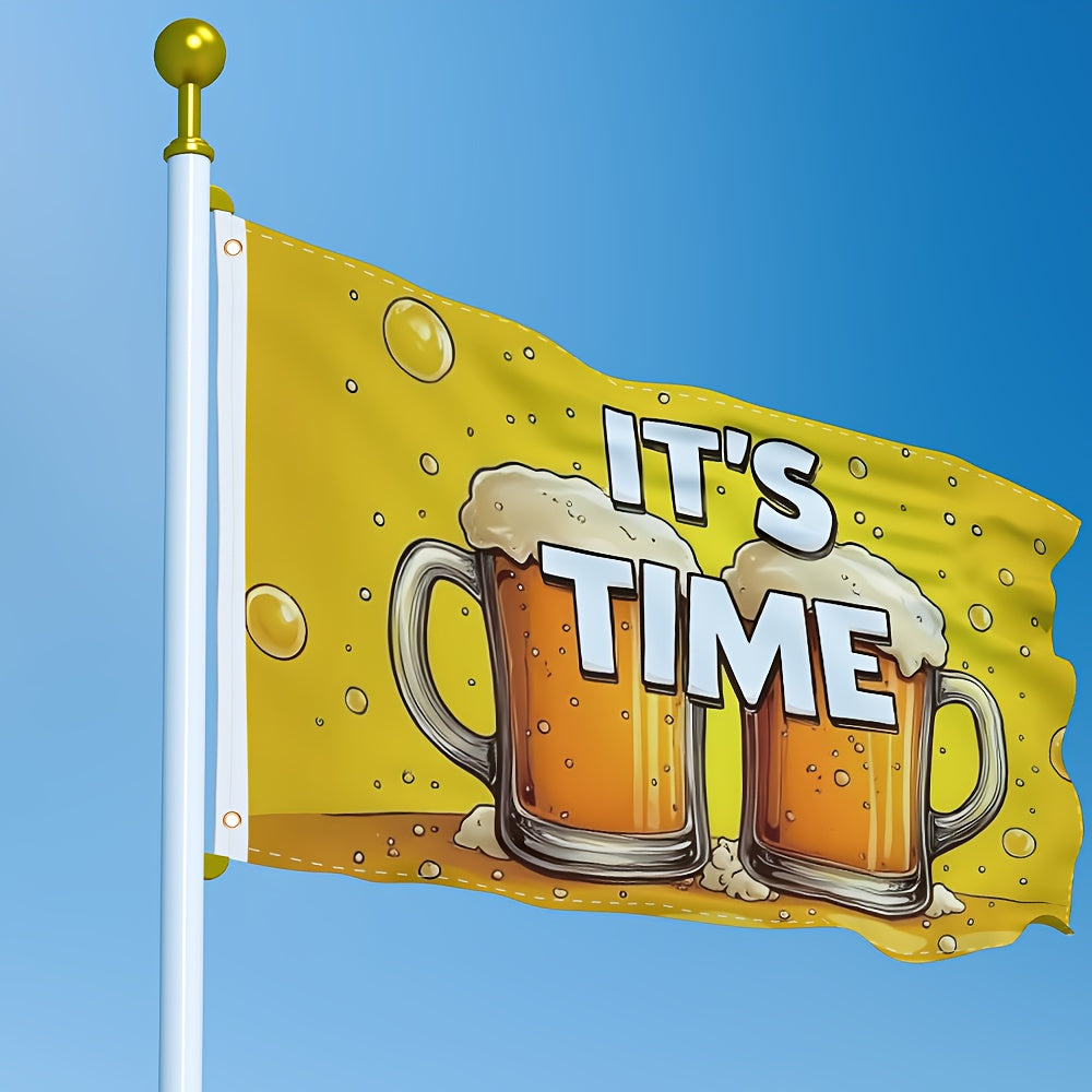 Large Oktoberfest Decorative Flag, Beer Mug Design Weatherproof