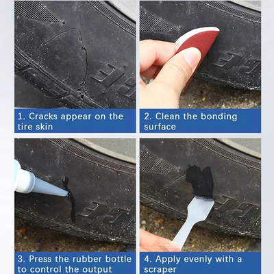 TireFix Anwendung in vier Schritten