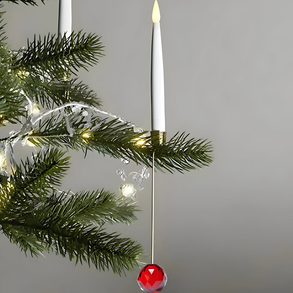 LED Christmas tree candles with remote control – Dimmable