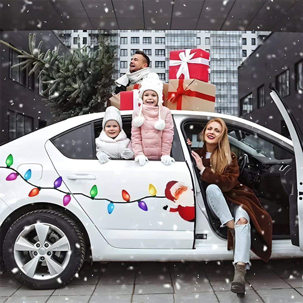 Magnetic Christmas Bulb Decorations – Reflective Stickers