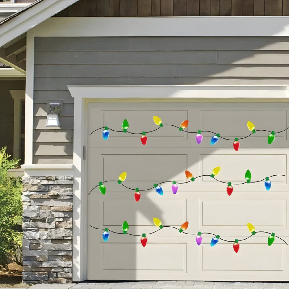 Magnetic Christmas Bulb Decorations – Reflective Stickers