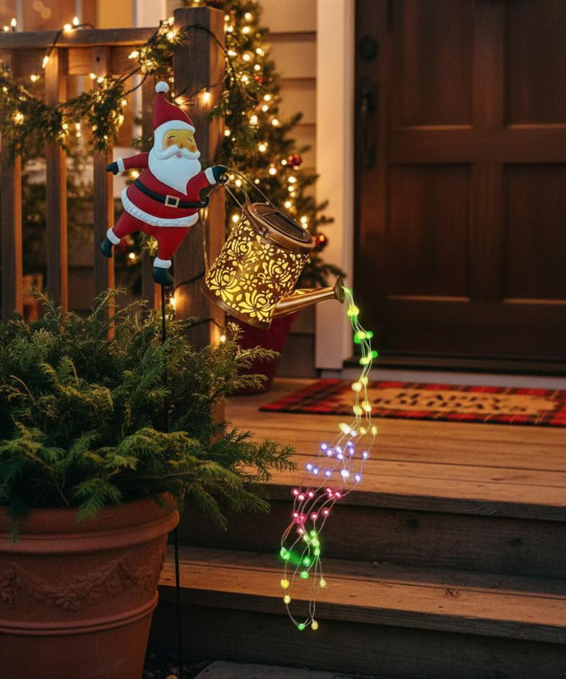 SantaKettle – Solar-powered Santa Claus garden light