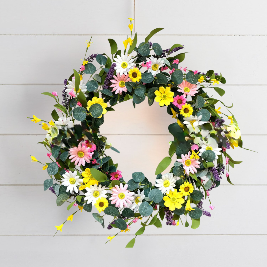 Artificial Lavender Wreath – Reusable Door Wreath