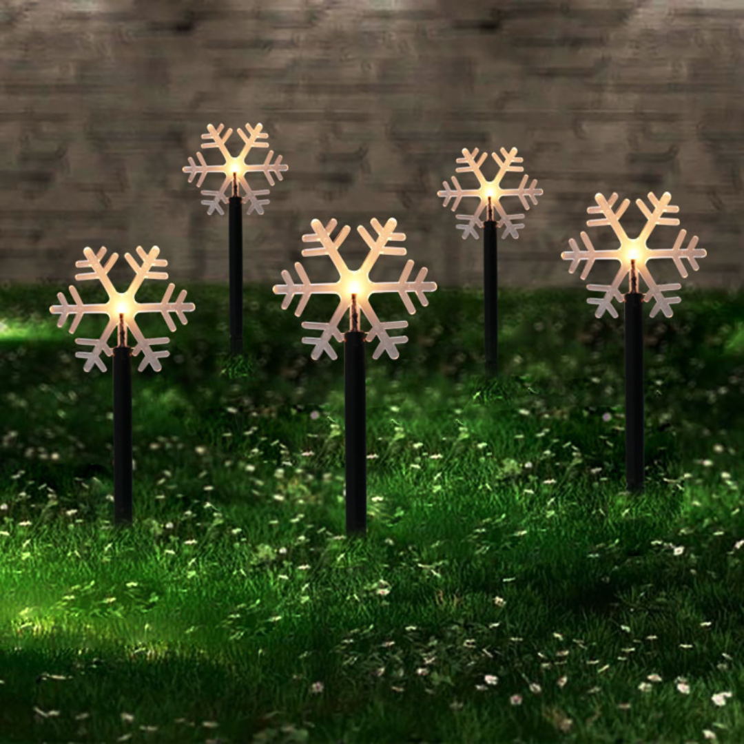 LED Star Garden Stake Outdoor – Christmas Lighting with Ground Spike