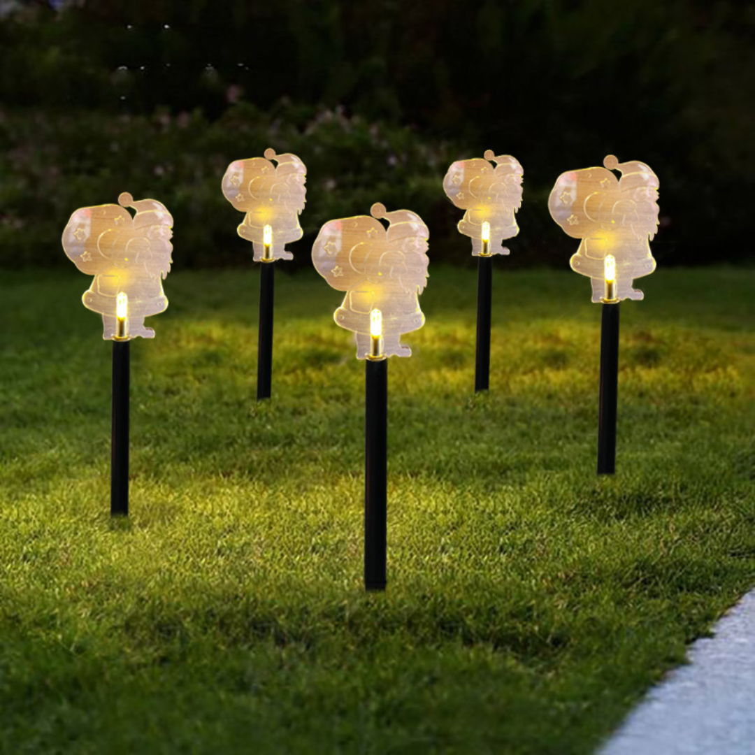 LED Star Garden Stake Outdoor – Christmas Lighting with Ground Spike