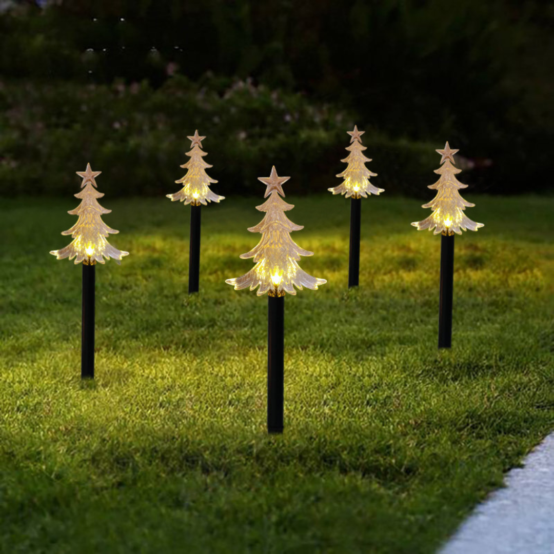 LED Star Garden Stake Outdoor – Christmas Lighting with Ground Spike