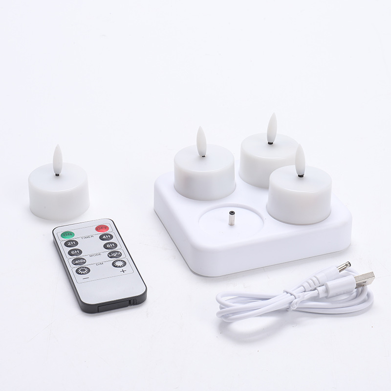 CozyCandles – Rechargeable LED Tealights with Remote Control