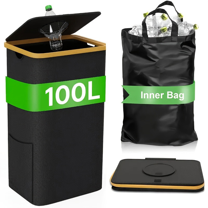 CollapsibleBin Collapsible trash can with removable bag