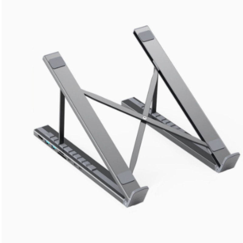 HubStand – Foldable laptop stand with multi-port hub