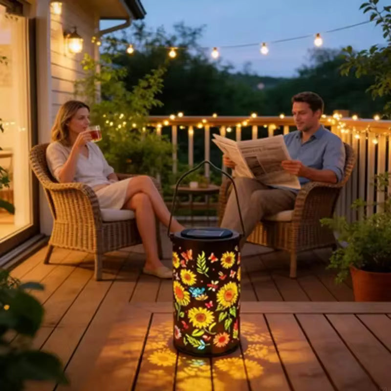 SunflowerLamp – Solar garden light with sunflower design