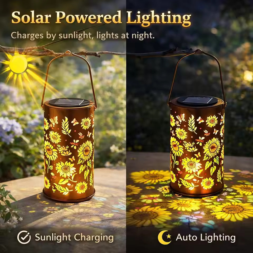 SunflowerLamp – Solar garden light with sunflower design