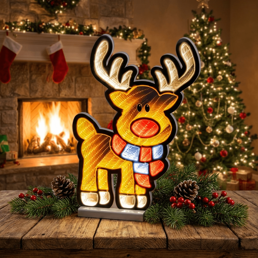 LED Reindeer Decoration – Wall and Window Decoration 40 cm