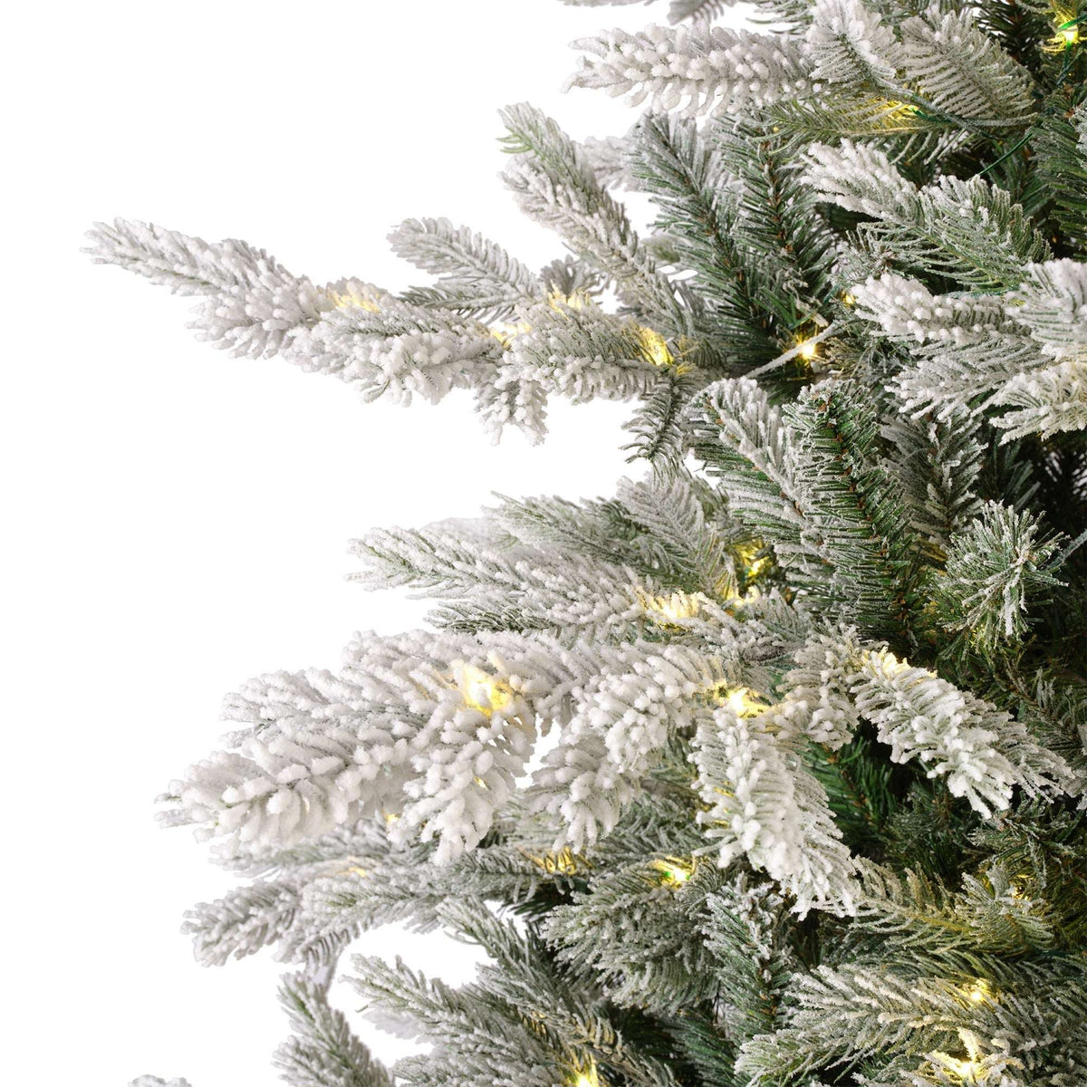 Premium Christmas Tree with LED Lights – Green or Snow-Covered