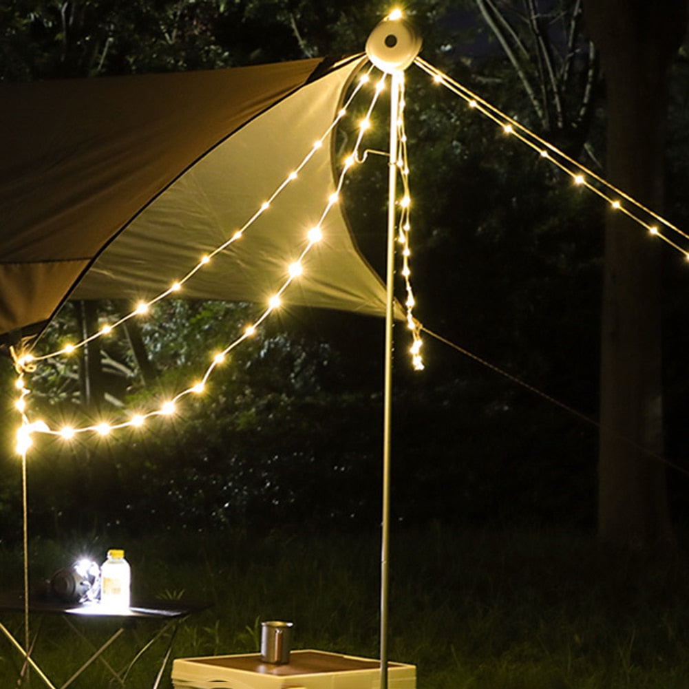 Portable LED String Lights Waterproof – Rechargeable