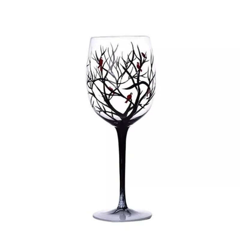 SeasonsGlass Hand-painted Four Seasons Wine Glass