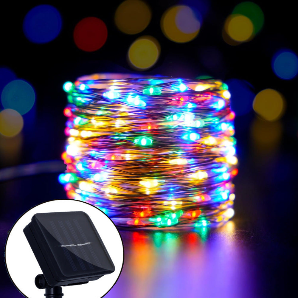 Solar String Lights Outdoor Waterproof – LED Garden Lighting with 8 Light Modes