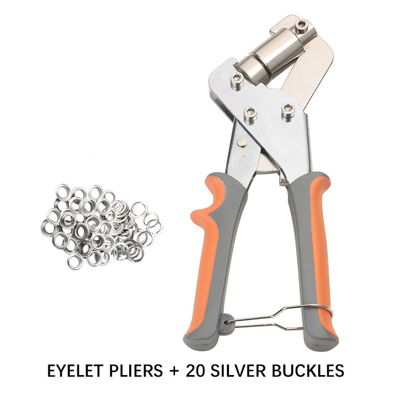 EyeletPliers Anwendungsbeispiele Zelt und Zaun