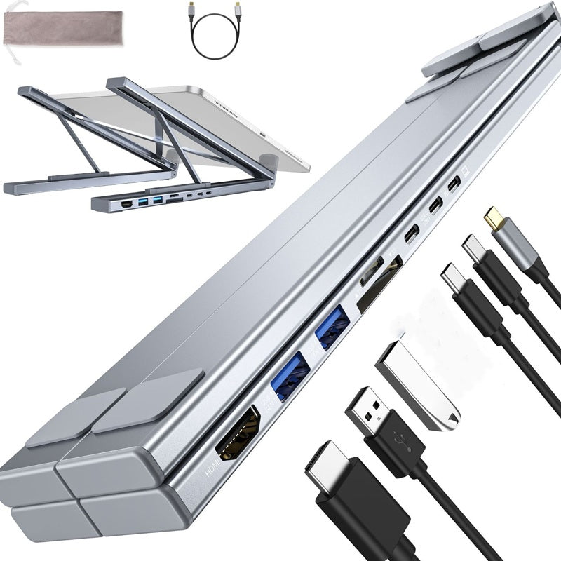 HubStand – Foldable laptop stand with multi-port hub