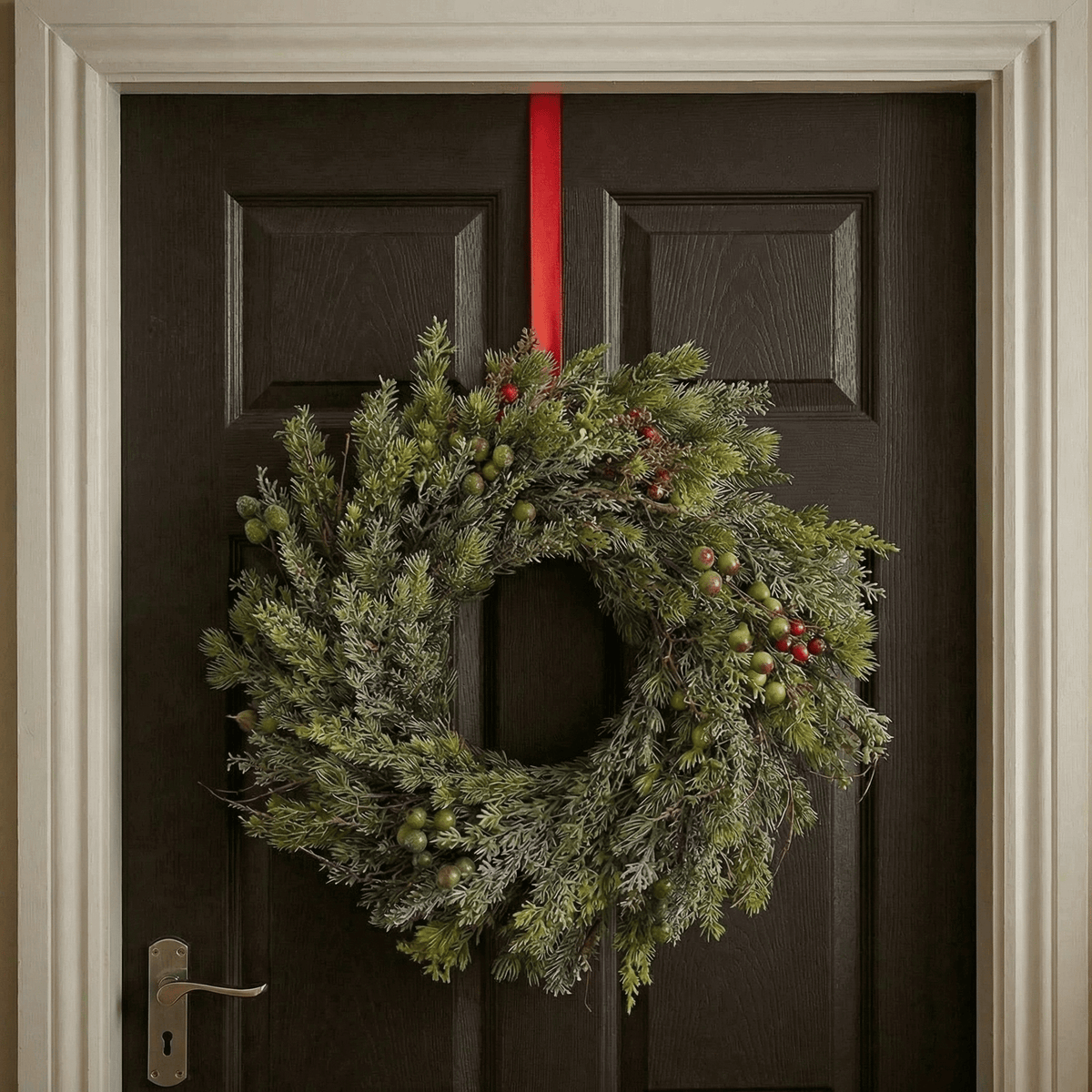 Small natural winter wreath – indoor 40 cm