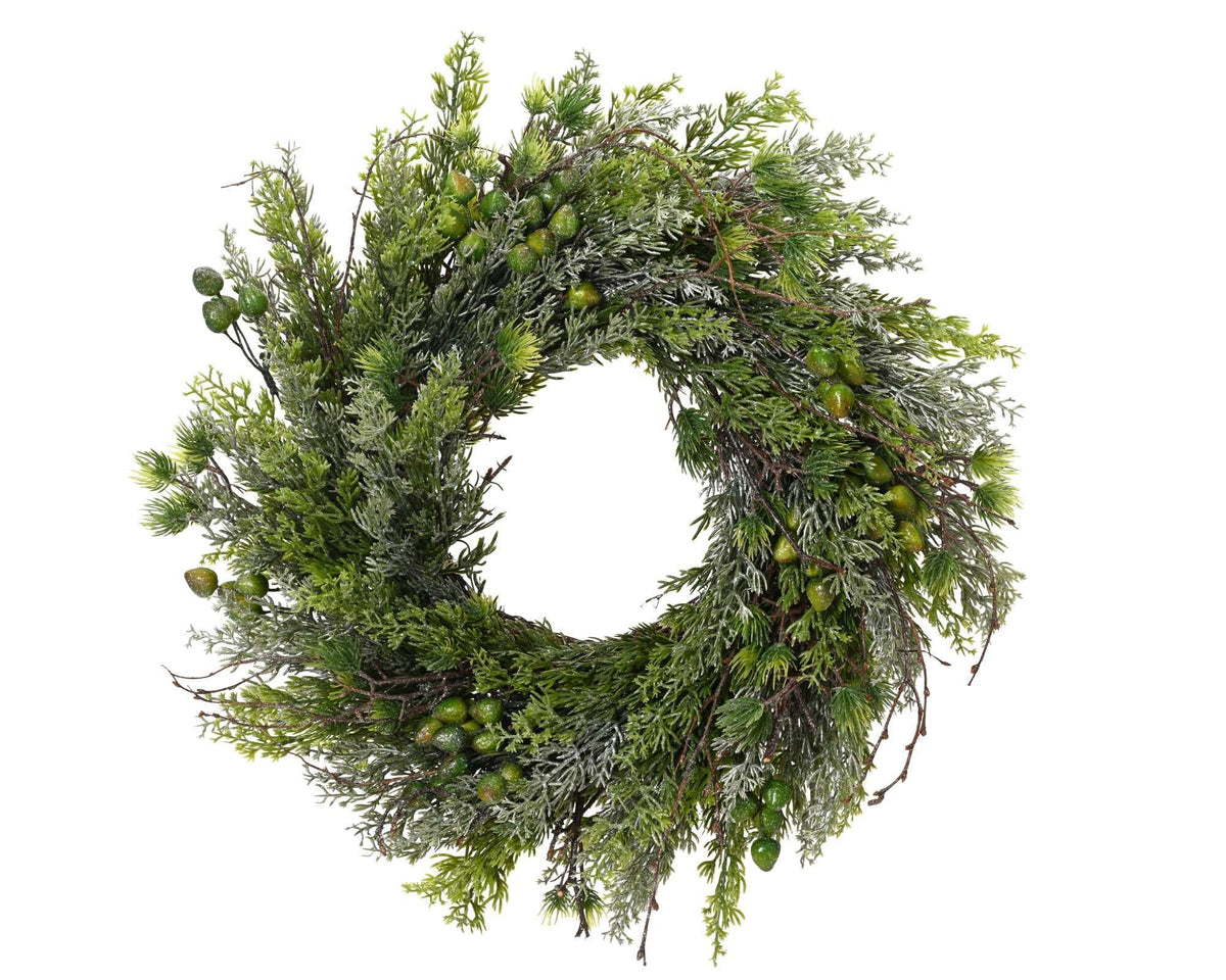 Small natural winter wreath – indoor 40 cm
